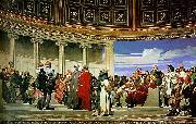 Hippolyte Delaroche section 3 of the Hemicycle oil